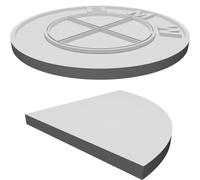 Logo BMW Stemma Emblema 12cm Diametro Decorazione Parete Stampato 3D Kit