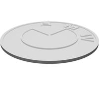 Logo BMW Stemma Emblema 75mm Diametro 2mm Altezza Stampato 3D Auto Moto