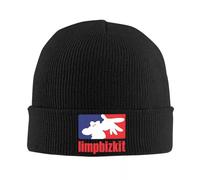 Logo Cappello Lavorato a Maglia per Le Donne degli Uomini Skullies Berretti Cappelli Invernali Acrilico Metal Band Rap Rock Casual Melon cap