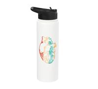 Logo Chirurgia Cuore Emblema Pacemakers Open Heart Surgeon Stainless Steel Insulated Water Bottle