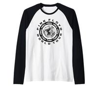 Logo Circolare dei Pink Floyd World Tour 1987 Maglia con Maniche Raglan