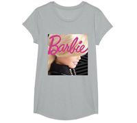 Logo Classico Barbie Maglietta, Ragazze, Grigio Melange, XS