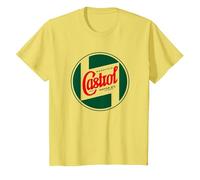Logo Classico Castrol Liquid Engineering PAPL1319 Maglietta, Bambini, Limone, 4 Anni