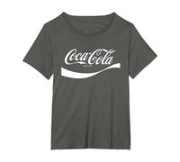 Logo Classico Coca Cola 1941 Maglietta, Donna Plus-Size, Asfalto, 6X