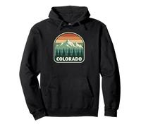 Logo Colorado Mountain - Grafica retrò Wilderness Felpa con Cappuccio