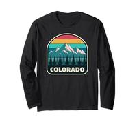 Logo Colorado Mountain - Grafica retrò Wilderness Maglia a Manica