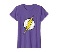 Logo DC Flash Moderno Invecchiato Maglietta
