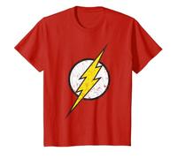 Logo DC Flash Moderno Invecchiato Maglietta