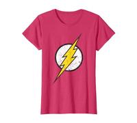 Logo DC Flash Moderno Invecchiato Maglietta
