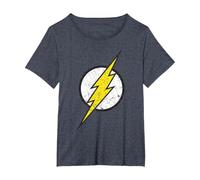 Logo DC Flash Moderno Invecchiato Maglietta