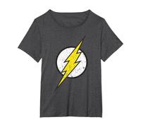 Logo DC Flash Moderno Invecchiato Maglietta