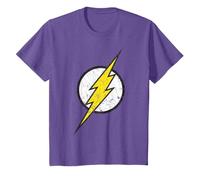Logo DC Flash Moderno Invecchiato Maglietta