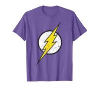Logo DC Flash Moderno Invecchiato Maglietta