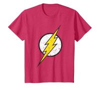 Logo DC Flash Moderno Invecchiato Maglietta