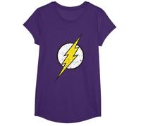 Logo DC Flash Moderno Invecchiato Maglietta