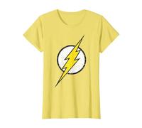 Logo DC Flash Moderno Invecchiato Maglietta, Donna, Limone, XL