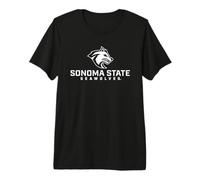 Logo dei Lupi marini impilati della Sonoma State University Maglietta Premium