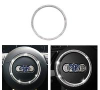 Logo del volante Bling Accessories Cornice decorativa adatta per Audi A1 A2 A3 A4 A5 A6 Q2 Q3 Q5 Q7 TT serie RS Applique corona (tipo B)