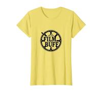 Logo della Bobina del Film Film Buff Cinephile Maglietta, Donna, Limone, XL