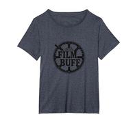 Logo della Bobina del Film Film Buff Cinephile Maglietta, Donna Plus-Size, Pervinca, 6X