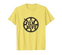 Logo della Bobina del Film Film Buff Cinephile Maglietta, Uomo, Limone, L