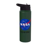 Logo della NASA Meatball e testo "I Need My Space" Stainless Steel Insulated Water Bottle