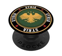 Logo della Siria, bandiera della Siria, Siria, Siriano. PopSockets PopGrip Adesivo