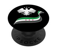 Logo della Siria, Siria, Bandiera della Siria libera, Siriano. PopSockets PopGrip Adesivo