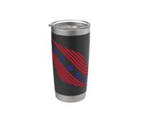 Logo della squadra campione del mondo Hesketh Racing a strisce pulite in stile retrò Bicchiere termico in acciaio inox doppia parete
