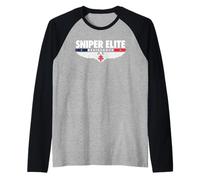 Logo dello sparatutto tattico Sniper Elite Resistance Maglia con Maniche Raglan