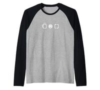 Logo di programmazione Rust Coffee Rust Repeat Rust Coder Maglia con Maniche Raglan