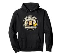 Logo Divertente Scimmia Chef - Banana & Riso Felpa con Cappuccio