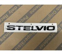 Logo Emblema Stemma Scritta Originale Alfa Romeo STELVIO NUOVO NERO
