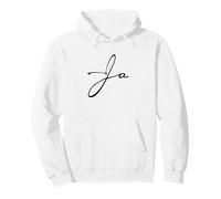 Logo Firmato Scritto a Mano con Colore Nero Felpa con Cappuccio