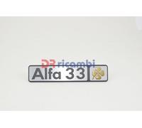 LOGO FREGIO SIGLA MODELLO ALFA ROMEO ALFA 33 QUADRIFOGLIO ORO DR0189