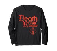 Logo Gotico Ufficiale Death Row Records Maglia a Manica