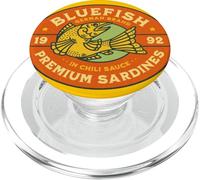 Logo grafico retrò pesce in scatola Sardine per l'estate PopSockets PopGrip per MagSafe