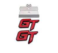 Logo GT 3D in metallo per griglia anteriore auto, emblema + logo Grand Tourer per il cofano del bagagliaio, adesivo Turbo di ricambio per veicolo universale, auto, SUV, camion