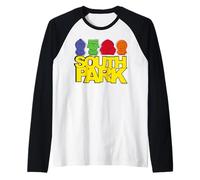 Logo Hip Hop di South Park Kyle Kenny Cartman Stan Pose Classica Maglia con Maniche Raglan