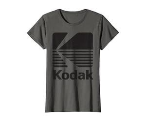 Logo Kodak Vintage Anni '80 - Nero Maglietta, Donna, Asfalto, 3XL