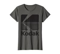 Logo Kodak Vintage Anni '80 - Nero Maglietta, Donna, Asfalto, S