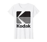 Logo Kodak Vintage Anni '80 - Nero Maglietta, Donna, Bianco, XS