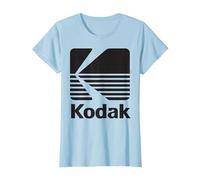 Logo Kodak Vintage Anni '80 - Nero Maglietta, Donna, Celeste, 3XL