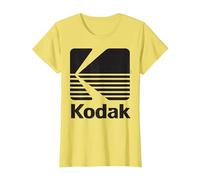 Logo Kodak Vintage Anni '80 - Nero Maglietta, Donna, Limone, L