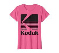 Logo Kodak Vintage Anni '80 - Nero Maglietta, Donna, Rosa mélange, XL