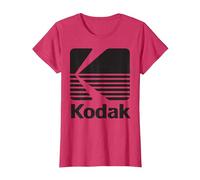 Logo Kodak Vintage Anni '80 - Nero Maglietta, Donna, Rosso mélange, S