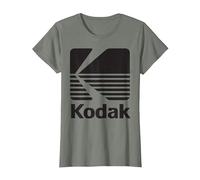 Logo Kodak Vintage Anni '80 - Nero Maglietta, Donna, Verde Militare mélange, 3XL