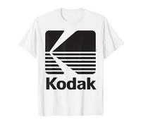 Logo Kodak Vintage Anni '80 - Nero Maglietta, Uomo, Bianco, 6XL