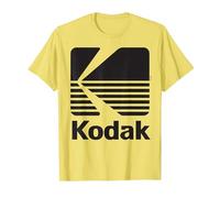 Logo Kodak Vintage Anni '80 - Nero Maglietta, Uomo, Limone, XXL