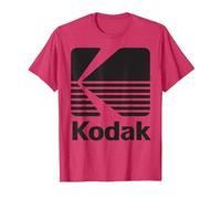 Logo Kodak Vintage Anni '80 - Nero Maglietta, Uomo, Rosso mélange, XL